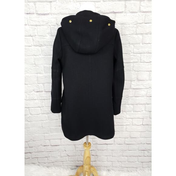 J. Crew Chateau Parka in Italian Stadium-cloth Wool Black Size 6 - Picture 10 of 14